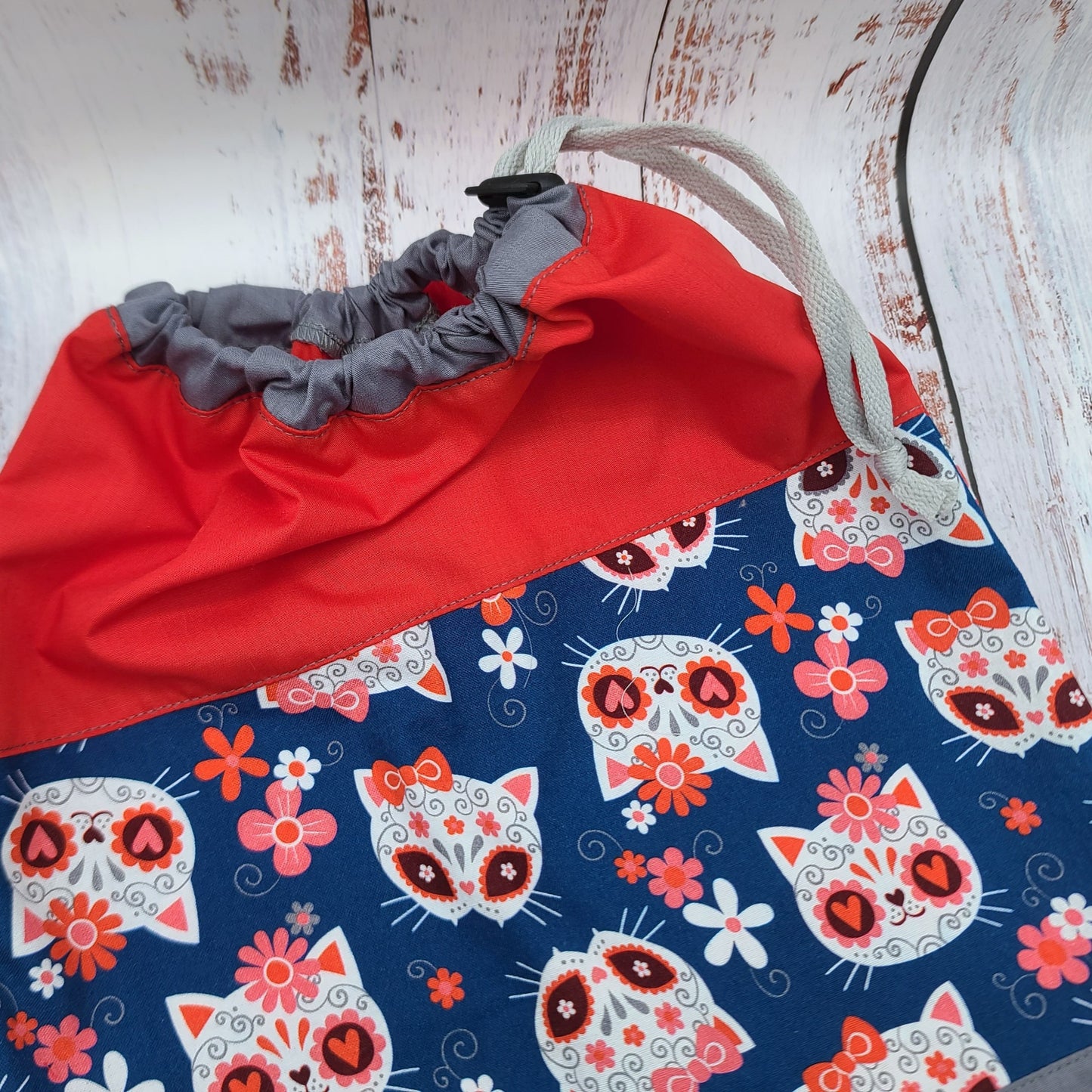 Sac de sport ou à souliers - Personnalisé - Chats - Style Calavera