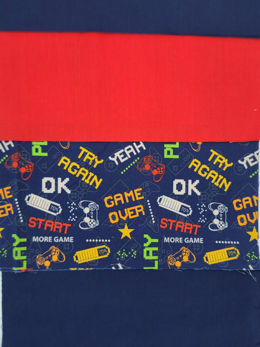 Sac de sport ou à souliers - Personnalisé - Gamer - Jeux vidéos - Game over - Haut rouge