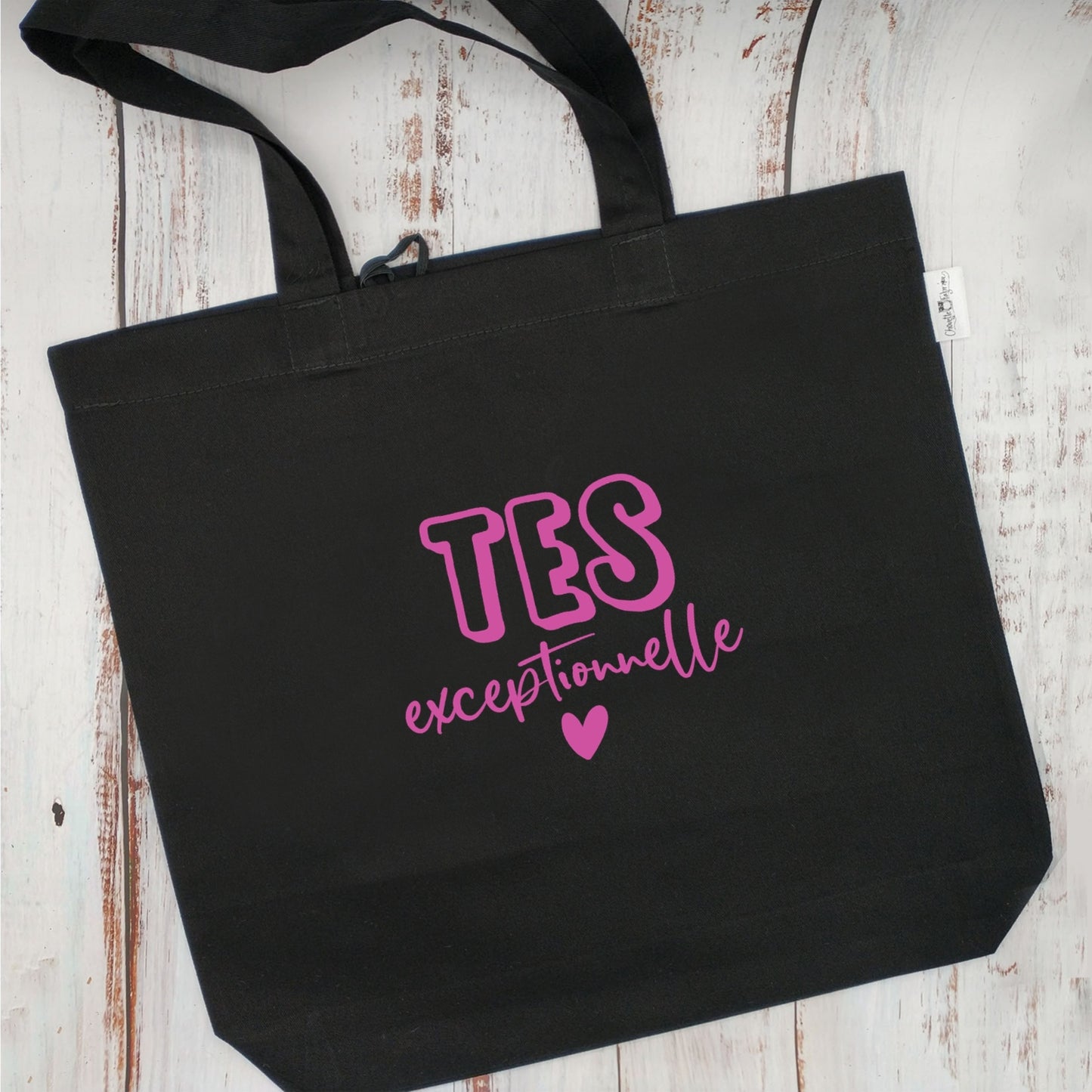 (CHOIX COULEURS & PROFESSION) Sac d'épicerie / Sac fourre-tout réutilisable et lavable - TES (ou autre) exceptionnelle - (Qui se roule pour le rangement) - v11