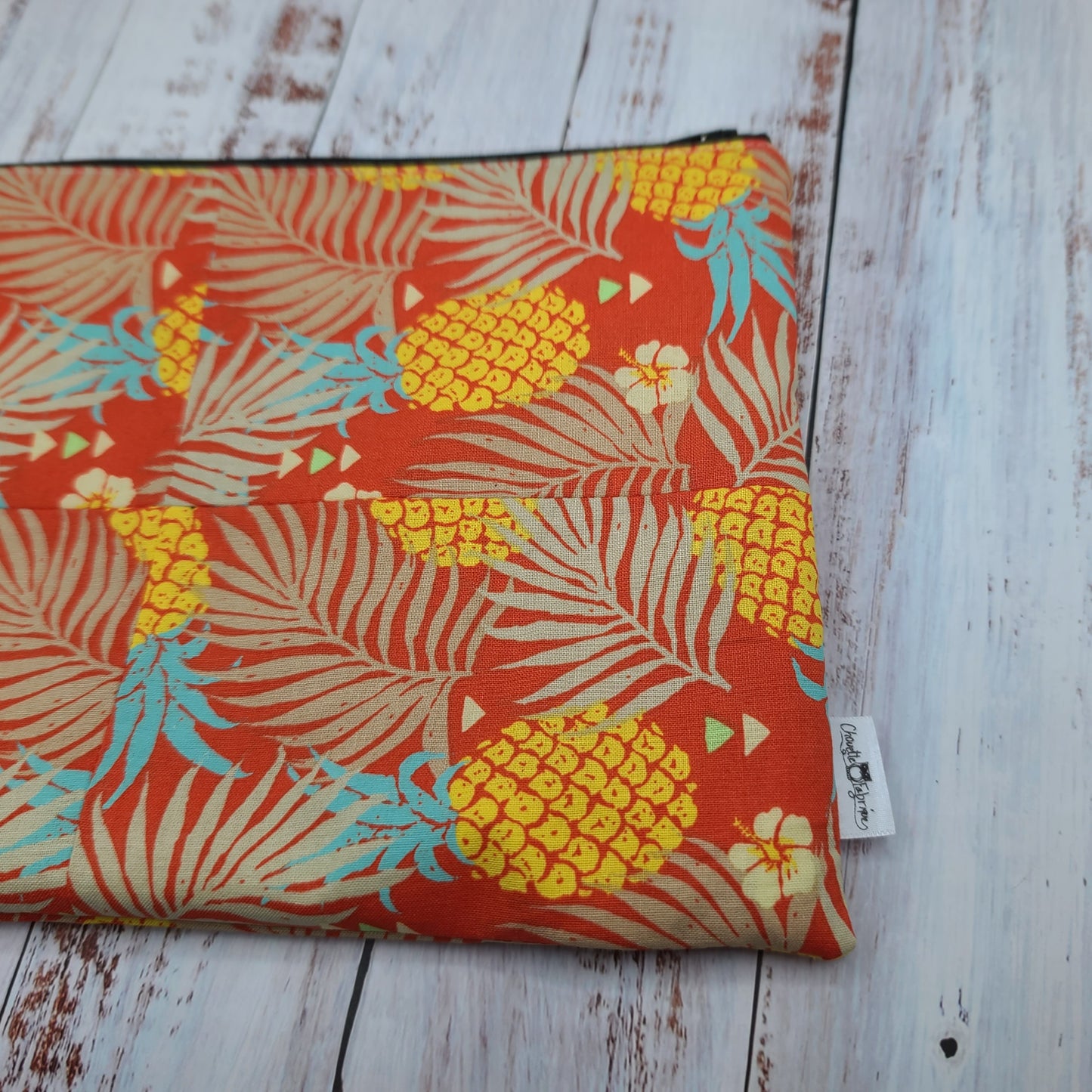 Sac réutilisable format LIVRE (8 x 12 pouces)  - Ananas