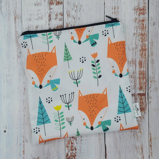 Sac réutilisable pour collation ou sandwich – Animaux - Renards & Arbres