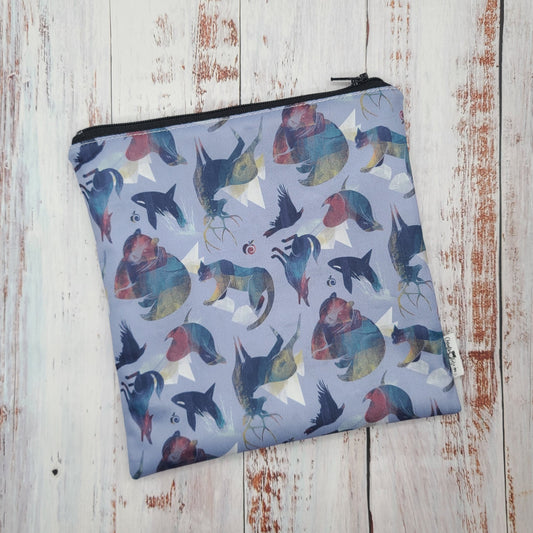 Sac réutilisable pour collation ou sandwich – Animaux - Ours, baleines et plus