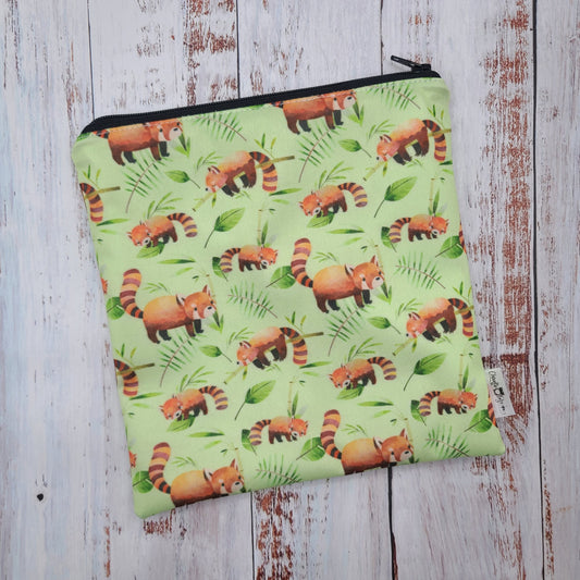 Sac réutilisable pour collation ou sandwich – Animaux - Pandas roux