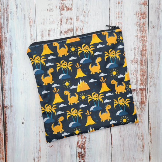 Sac réutilisable pour collation ou sandwich – Animaux - Volcans & Dinosaures