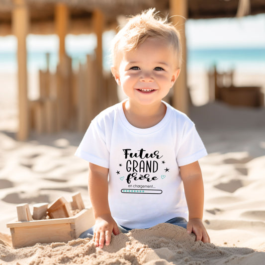 T-shirt - ENFANTS (gr. 2T à XL) - Col rond - Futur grand frère en chargement