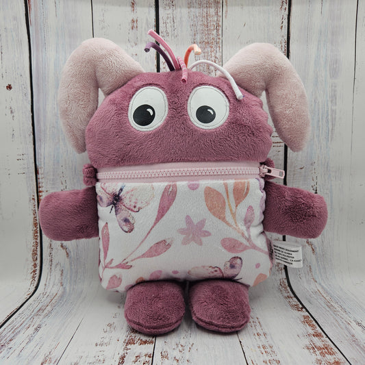 Toutou monstre mangeur de peurs, secrets, etc. - Motifs Papillons - Personnalisé au prénom de l'enfant (Copie)