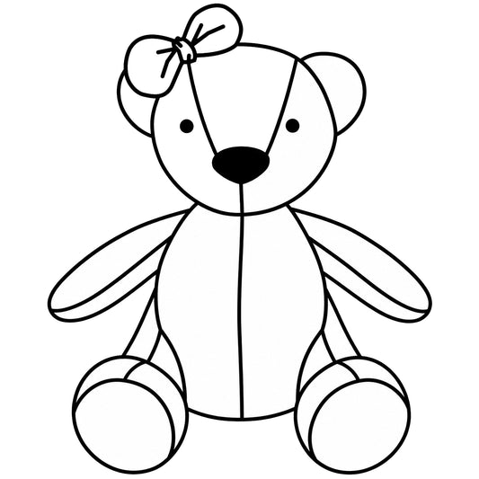 Peluche - Toutou - Ourson (12") - Museau intégré - BOUCLE - Souvenirs / Mémoires