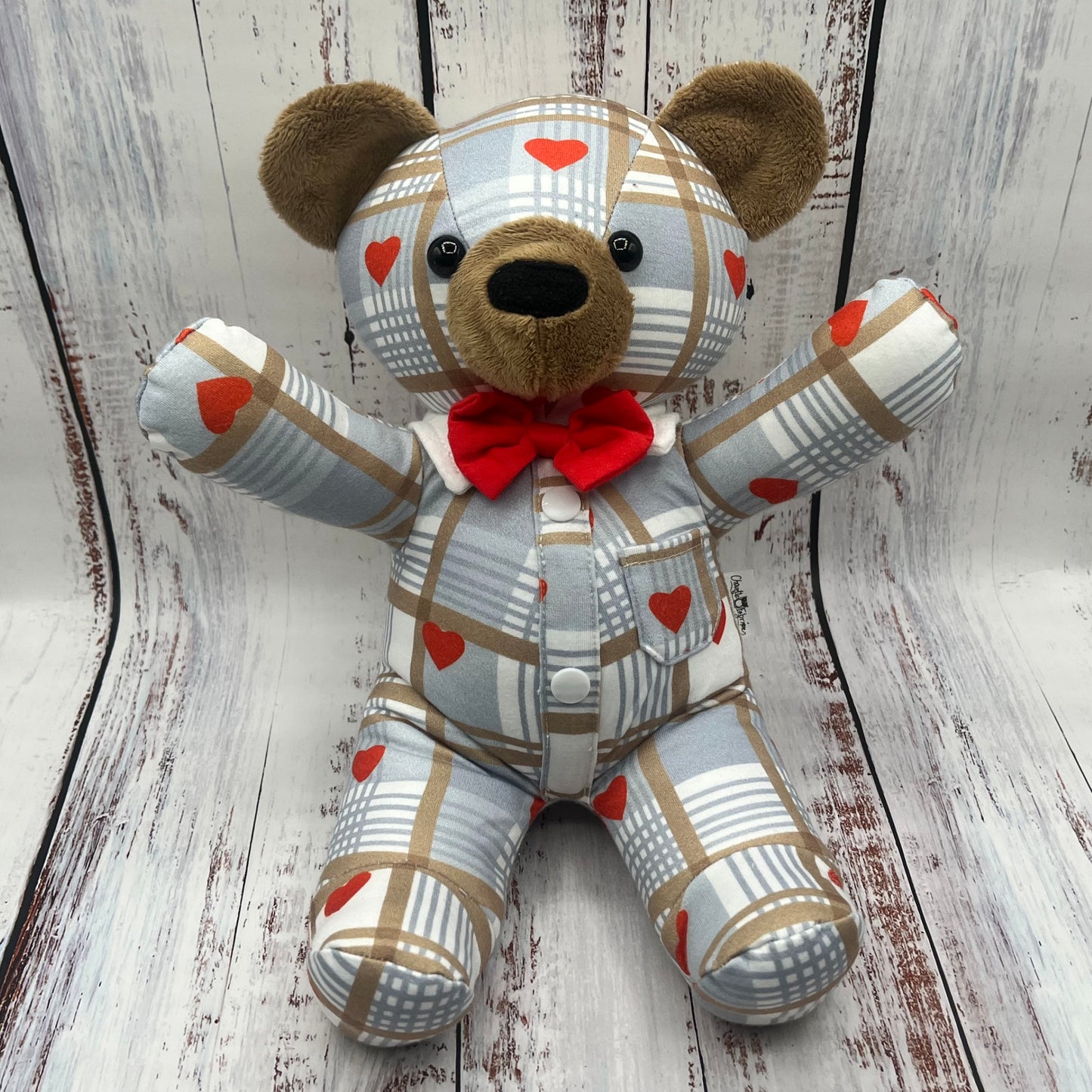 Peluche - Toutou - Ourson (9" Assis) - Souvenirs / Mémoires (1-2 pyjamas à pattes requis ou l'équivalent)