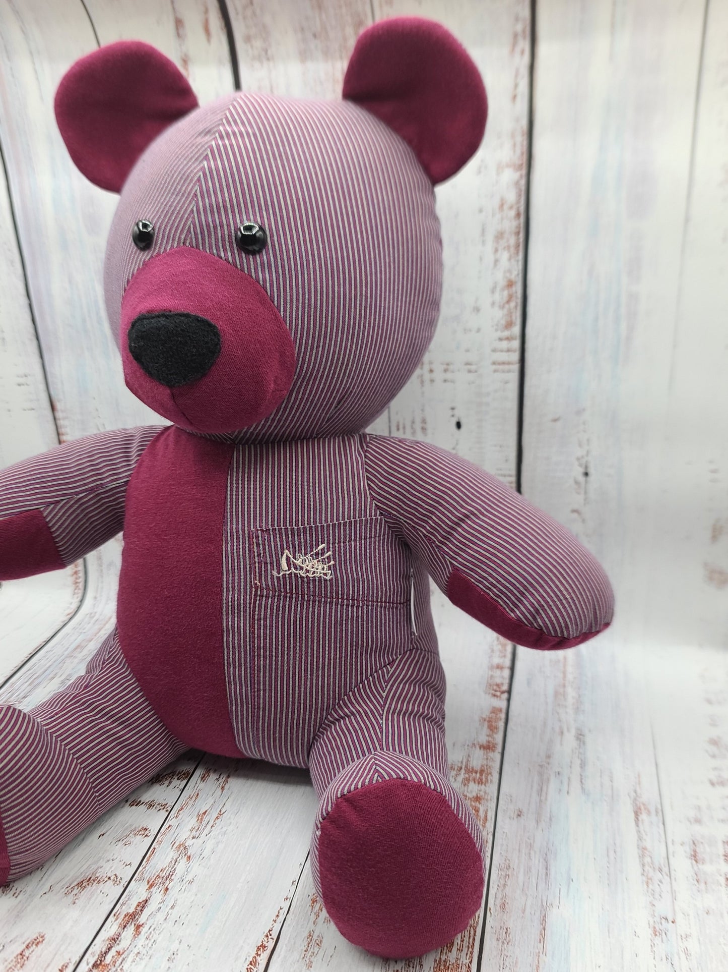 Peluche - Toutou - Ourson (15") - Souvenirs / Mémoires (Possibilité de LESTER la peluche au poids de naissance) LESTAGE