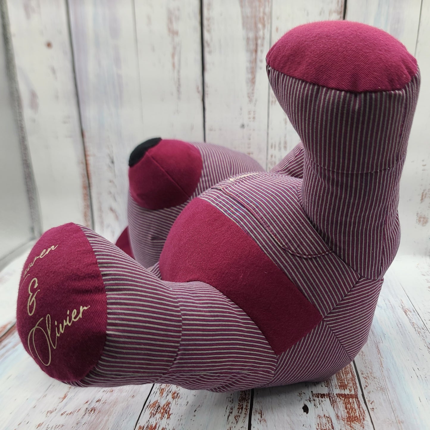 Peluche - Toutou - Ourson (15") - Souvenirs / Mémoires (Possibilité de LESTER la peluche au poids de naissance) LESTAGE