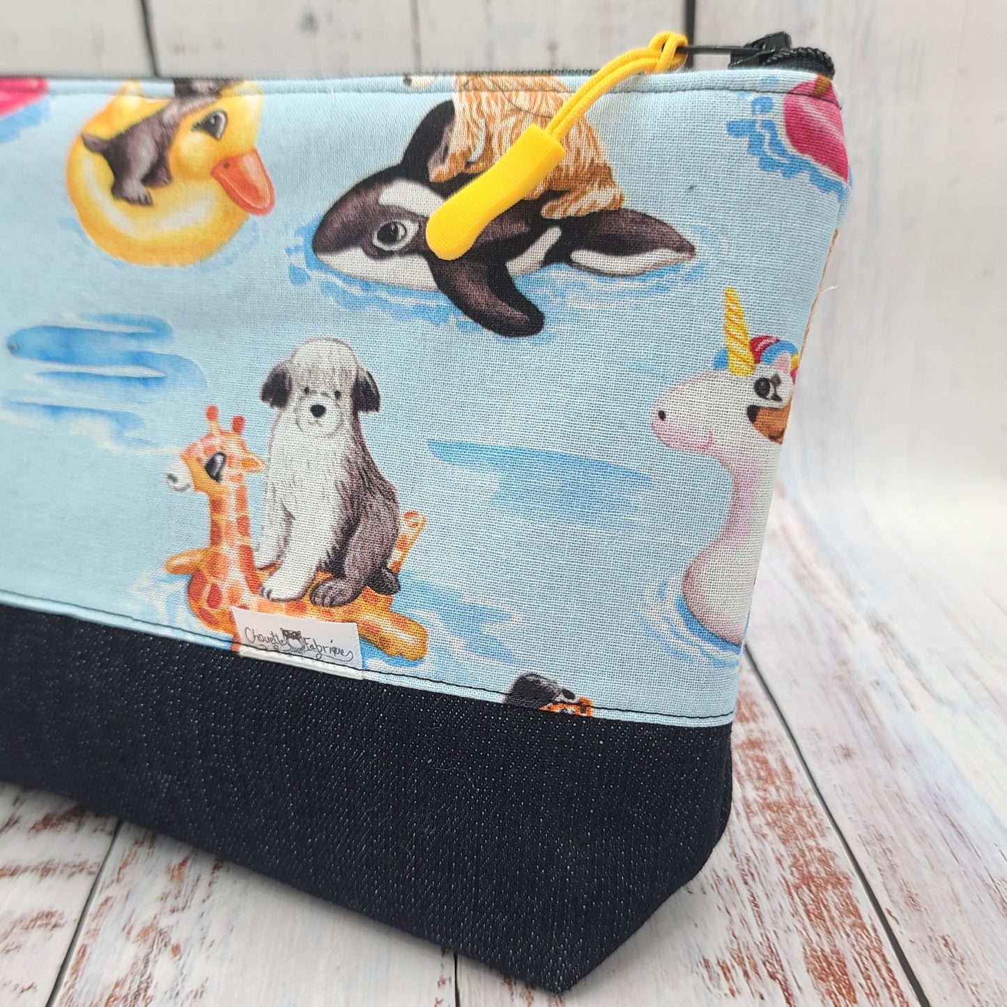 Trousse de voyage - Sac à cosmétiques/maquillage - Étui à crayons - Animaux - Chiens piscine