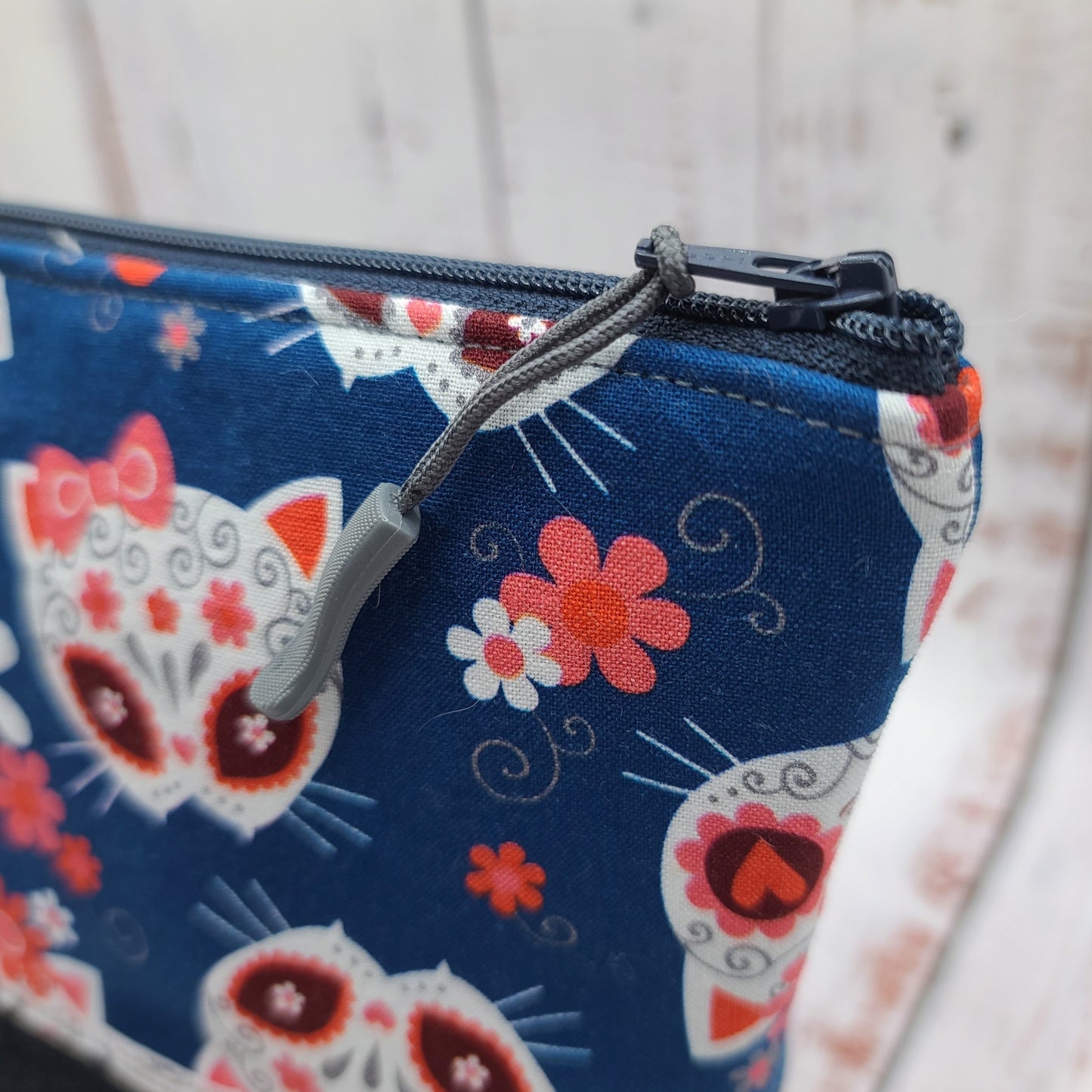 Trousse de voyage - Sac à cosmétiques/maquillage - Étui à crayons - Chats "Calavera"