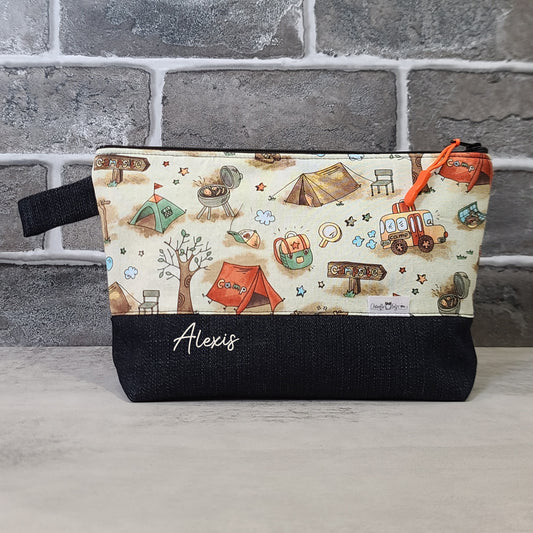 Trousse de voyage - Sac à cosmétiques/maquillage - Étui à crayons - Camping Explorateur Tente