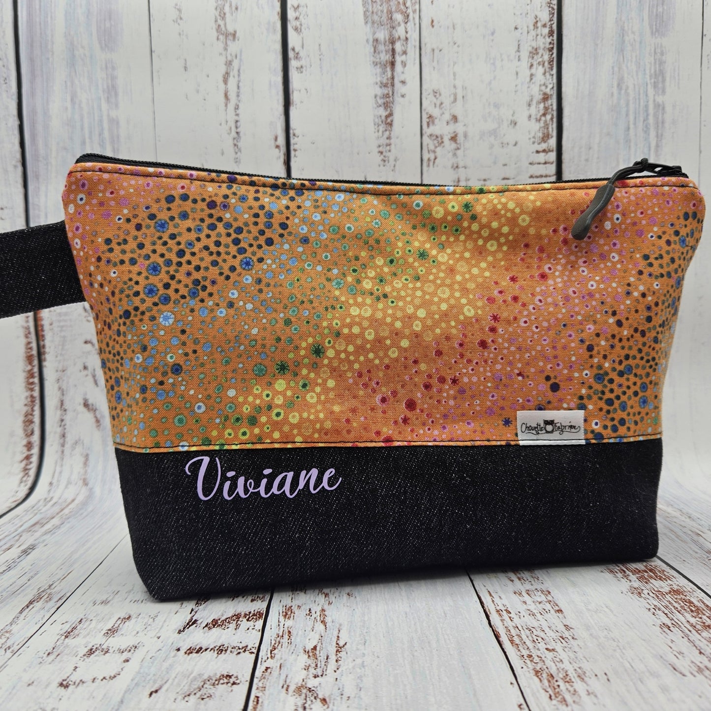Trousse de voyage - Sac à cosmétiques/maquillage - Étui à crayons - Bulles multicouleurs