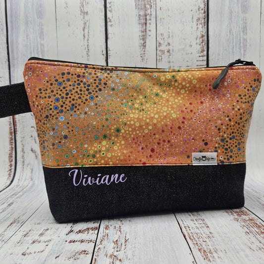 Trousse de voyage - Sac à cosmétiques/maquillage - Étui à crayons - Bulles multicouleurs
