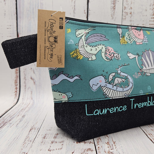Trousse de voyage - Sac à cosmétiques/maquillage - Étui à crayons - Animaux - Dragons
