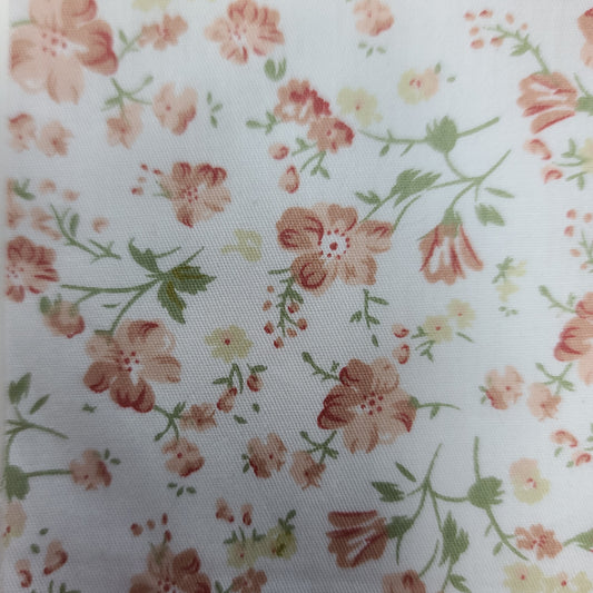 Protège-carnet de santé - Vaccination - Personnalisé - Fleurs - Beige, Corail & Olive