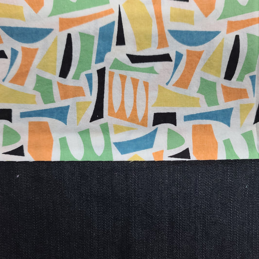 Trousse de voyage - Sac à cosmétiques/maquillage - Étui à crayons - Formes géométriques multi couleurs