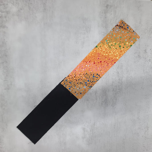 Porte-clé - PERSONNALISÉ - Dragonne - Poignet - Bulles multicouleurs - Bande noire