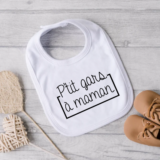 Bavoir pour bébé - P'tit gars à maman