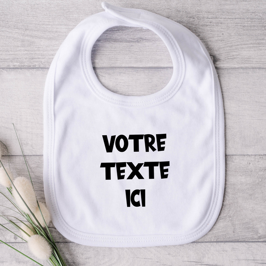 BÉBÉ - Bavoir pour bébé - Impression personnalisée