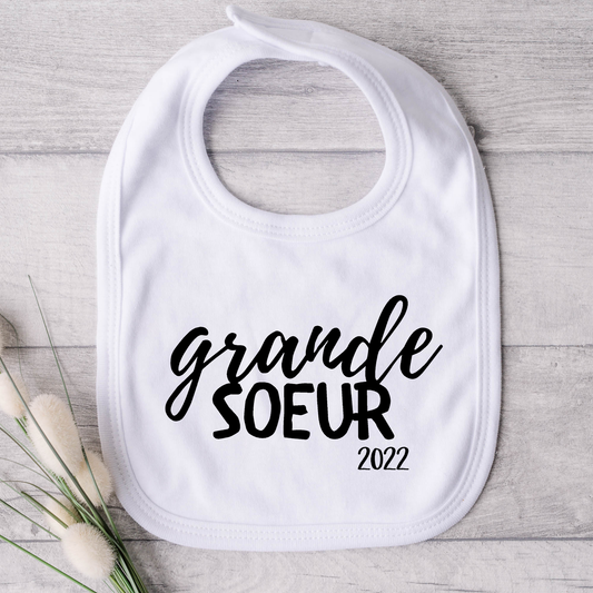 Bavoir pour bébé - Grandeur soeur