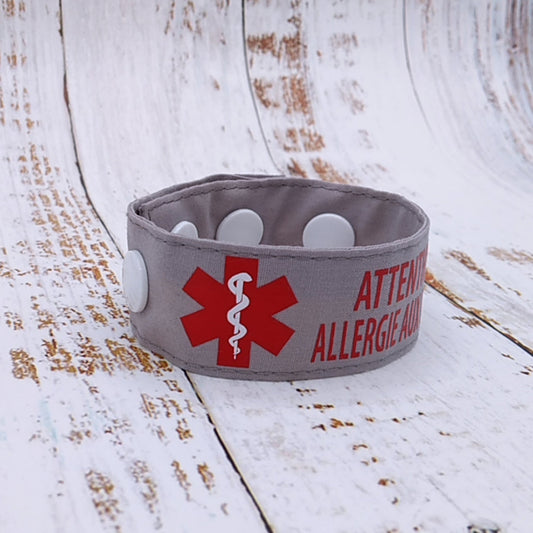 Bracelet ID / Allergies - Identification - Nom et Téléphone - Enfants - Contact en cas d'urgence