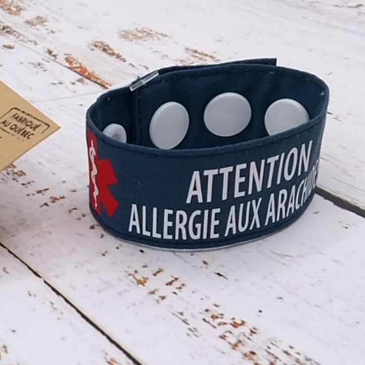 Bracelet ID / Allergies - Identification - Nom et Téléphone - Enfants - Contact en cas d'urgence