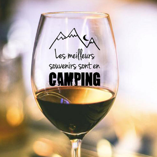 Décalque de vinyle - Les meilleurs souvenirs sont en camping ! V2