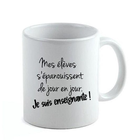 Décalque de vinyle - Mes élèves s'épanouissent de jour en jour. Je suis... Enseignante, enseignant, éducatrice ou éducateur...