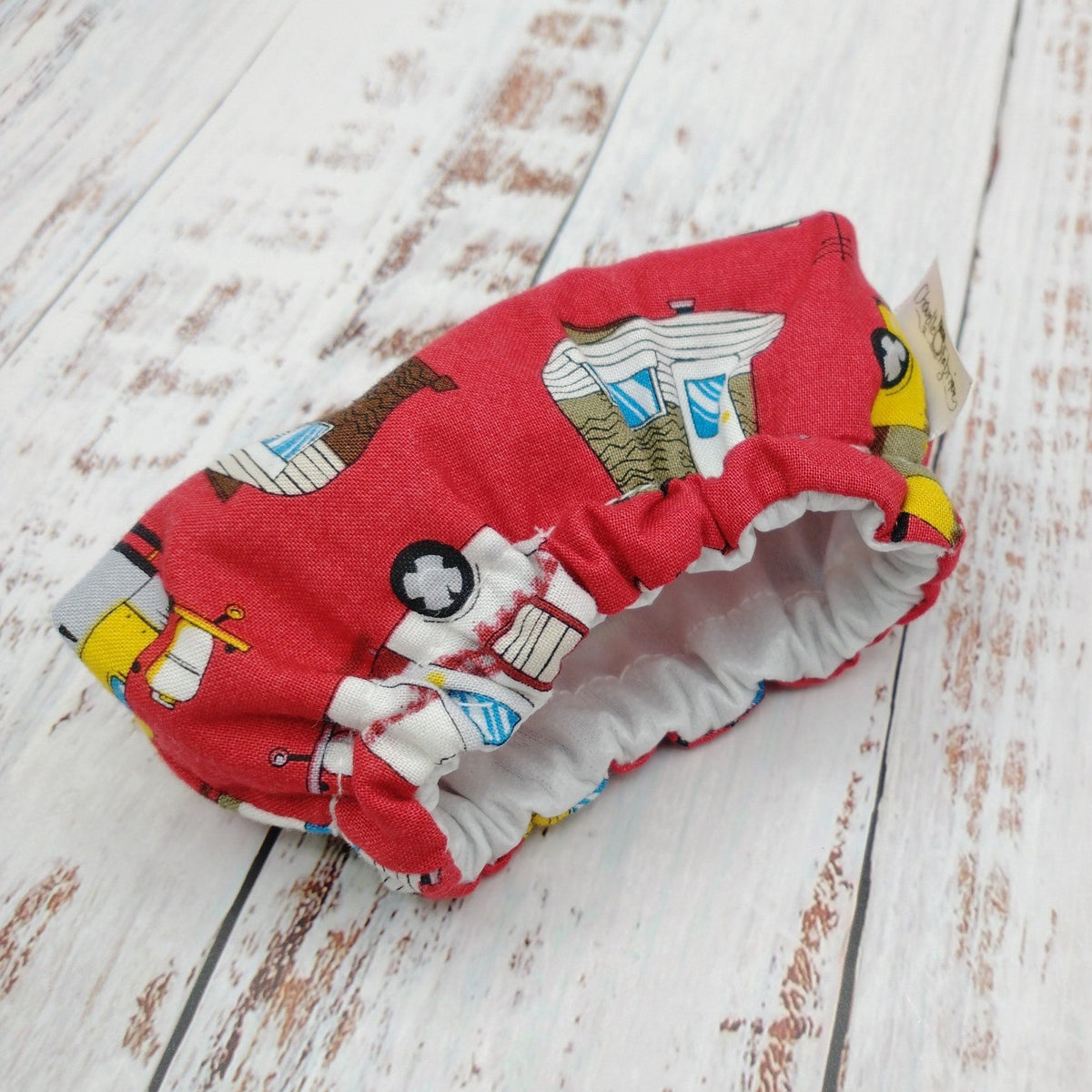 Couvre-Fromage - CAMPEURS/VR - Roulottes (Fond Rouge)