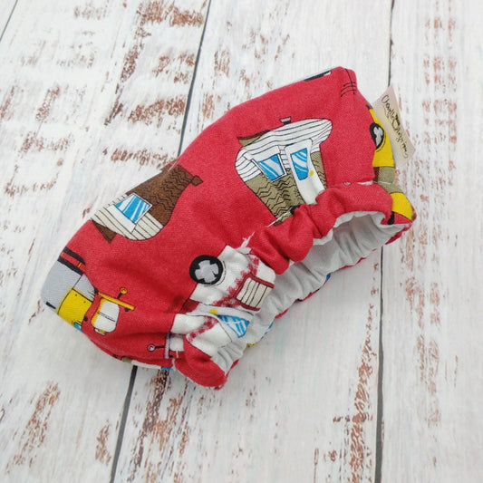 Couvre-Fromage - CAMPEURS/VR - Roulottes (Fond Rouge)