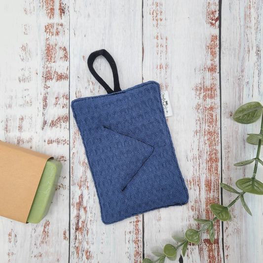 Éponge Réutilisable, Lavable et Compostable – Bleue