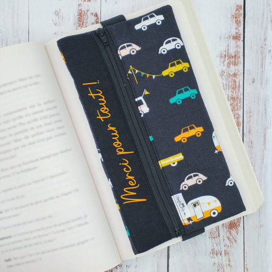 Étuis à crayons à élastique marque-page - Signet - Pour agenda, livres, etc. - Voitures & Roulottes