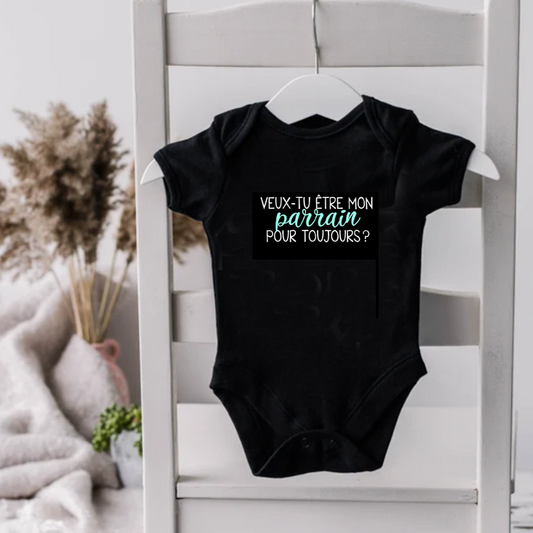 Cache-couche pour bébé - Veux-tu être mon parrain pour toujours