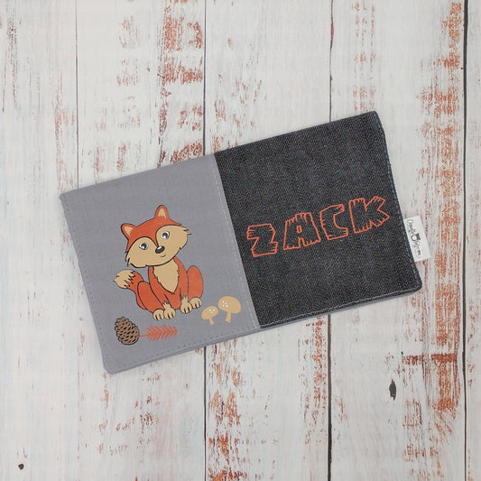 Protège-carnet de santé - Vaccination - Personnalisé - Animaux - Imprimé - Renard