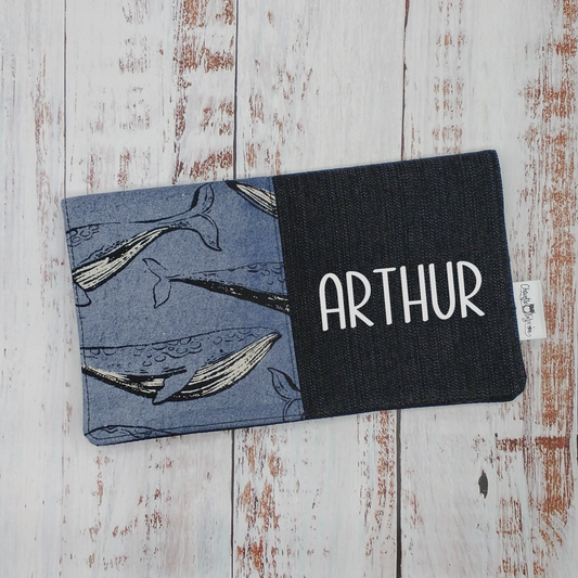 Protège-carnet de santé - Vaccination - Personnalisé - Animaux - Baleines