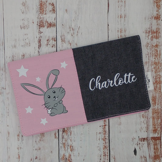 Protège-carnet de santé - Vaccination - Personnalisé - Animaux - Imprimé - Lapin