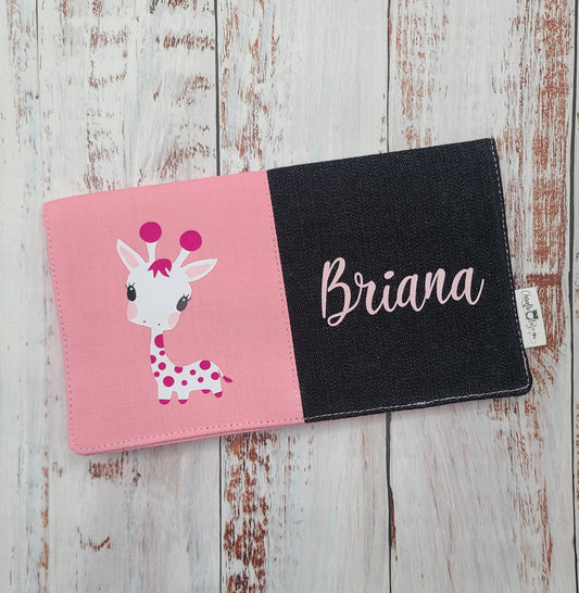 Protège-carnet de santé - Vaccination - Personnalisé - Animaux - Girafe