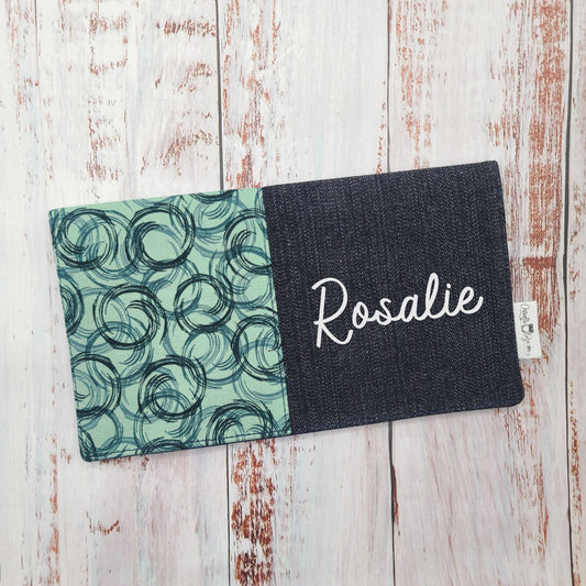 Protège-carnet de santé - Vaccination - Personnalisé - Géométrique - Tourbillons