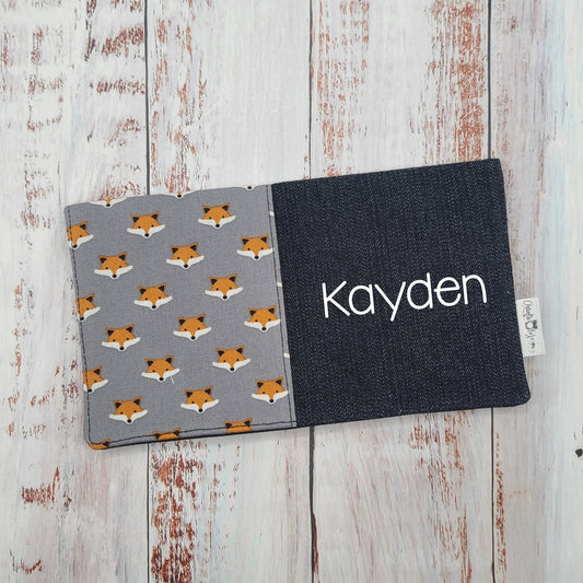 Protège-carnet de santé - Vaccination - Personnalisé - Animaux - Visages de Renards
